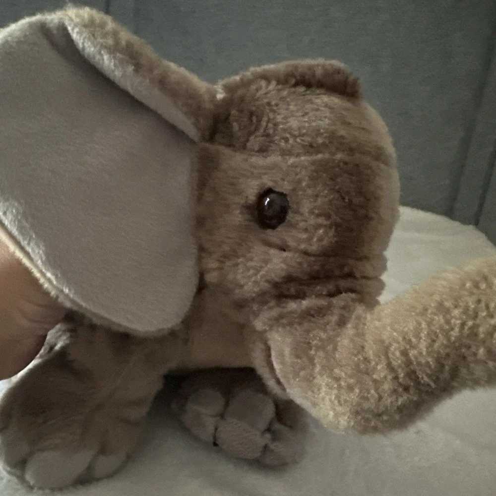 Wild Republic Elephant Plush Stuffed Animal Toy Gray Soft Floppy